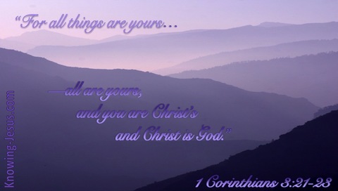 1 Corinthians 3:21 All Things Are Yours (pink)